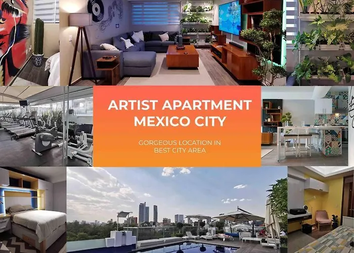 Apartamento Modern Artist Apt., Overlooking Parque Espana México DF